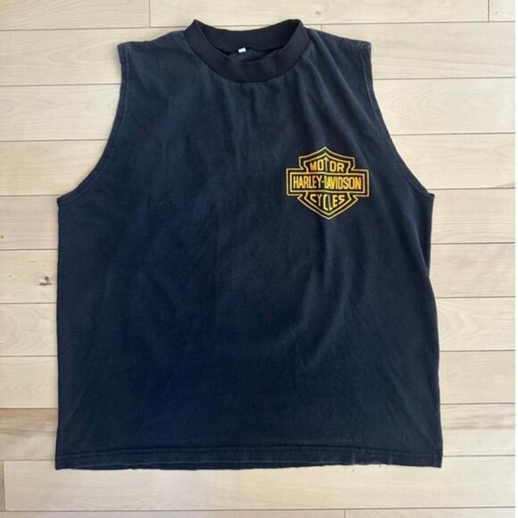 Authentic vintage Harley Davidson sleeveless t-shirt - Picture 2 of 8